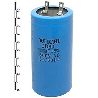 Конденсатор пусковой CD60 300mF 300VAC 5%