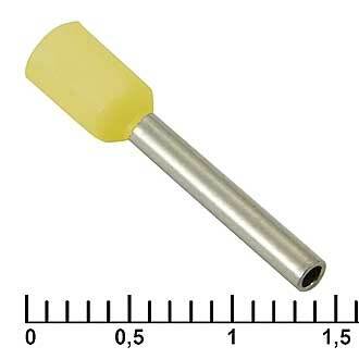 Наконечники на кабель DN01012 yellow (1.4x12mm)