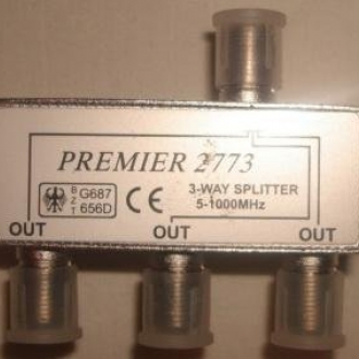 Антенный разветвитель на 3 TV 5-1000мГц