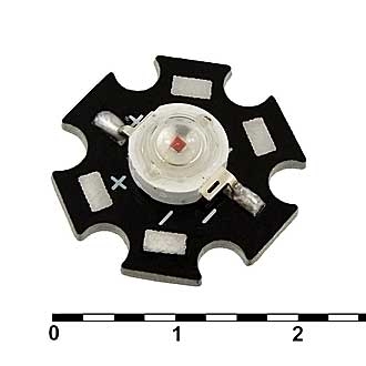 Светодиоды мощные 3WR 2.2V 50-65LM red