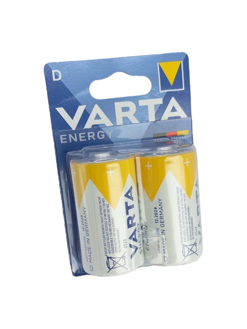 Батарейка Varta LR20 MONO 4120 TORCIA MN1300 1.5v - 2 шт. на блистере