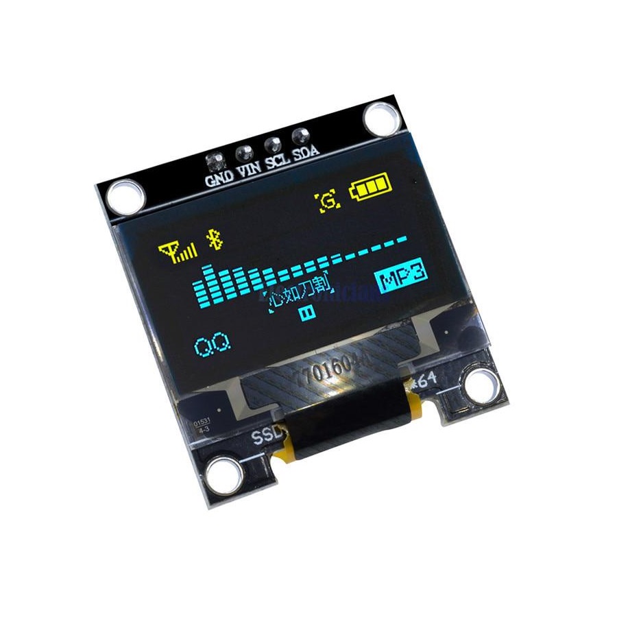 Дисплей 128X64 OLED 0,96" SSD1306 Желто-Синий