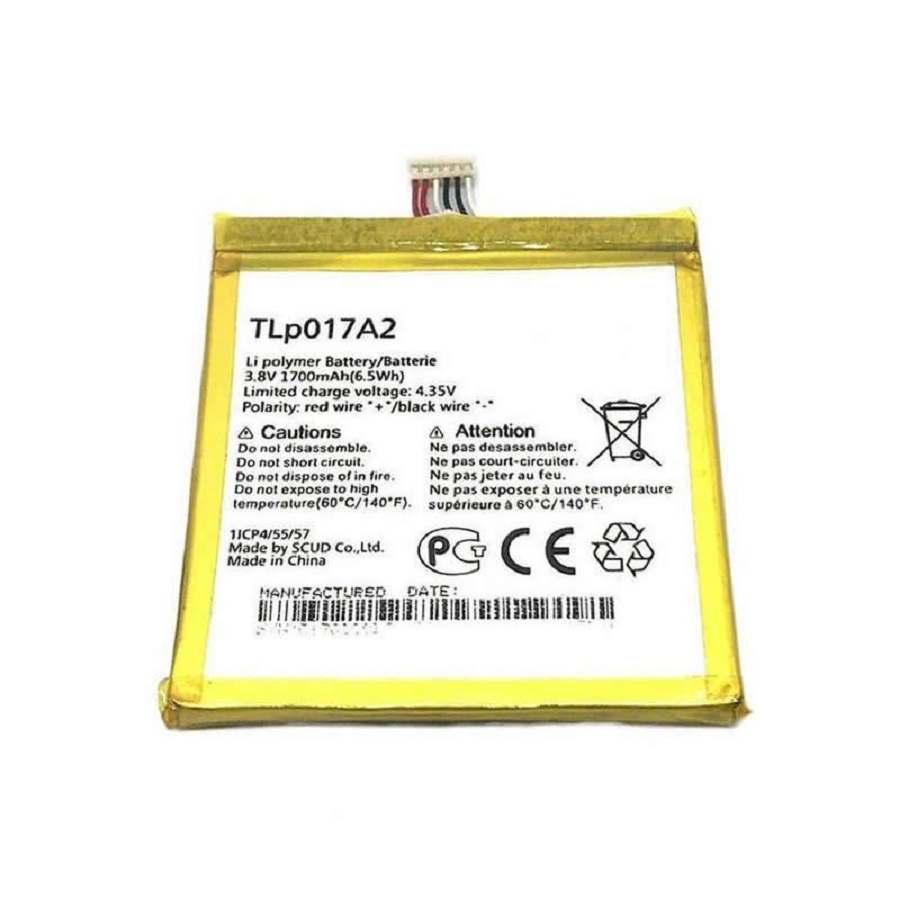 Аккумуляторы для телефонов АКБ Alcatel TLp017A2/TLp017A1 ( OT-6012X/OT-6012D/OT-6014X/OT-6015X/OT-6016X/OT-6016D ) - изображение 1