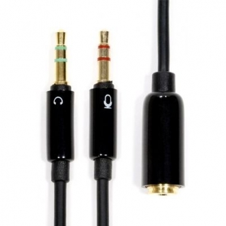 Переходник для гарнитуры Jack 2x3.5mm на Jack 3.5mm