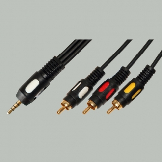 Шнур 3.5 to 3RCA Alencom 1.5m