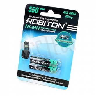 Аккумуляторные батареи АКБ ROBITON AAAHR03 Micro