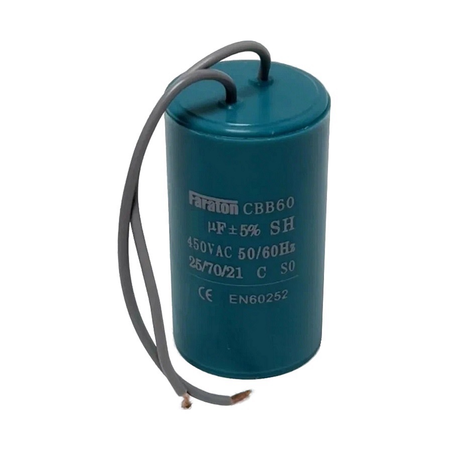 Конденсатор пусковой CBB60 15mF 450VAC 5% гибкие выводы