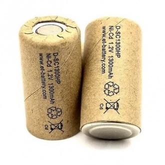 Аккумуляторные батареи АКБ D-SC1300HP Ni-Cd Battery