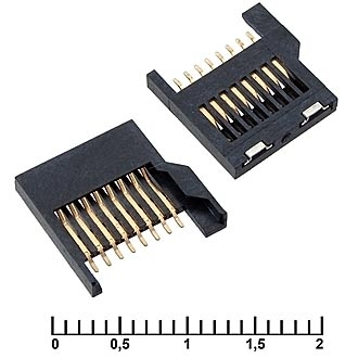 Коннектор MMC Micro-SD SMD 8pin