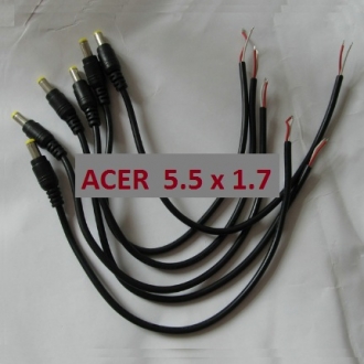 Кабель для ноутбука Acer 28см разъём 5.5 Х 1.7мм