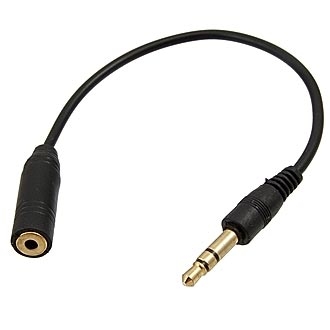Разъем переходной: Jack 3.5M to 2.5F (100mm)