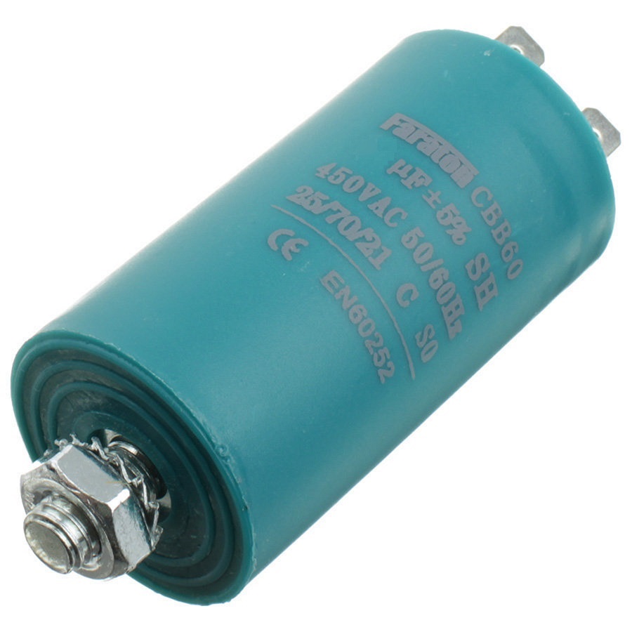 Конденсатор пусковой CBB60 3mF 450VAC 5% Клеммы + болт