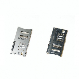 Коннектор SIM+MMC Alcatel OT-6014X/OT-6016X/OT-6045Y