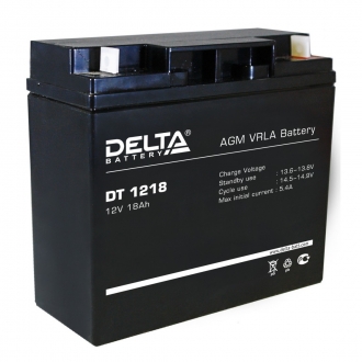 Аккумуляторные батареи Delta DT1218 12V 18Ah