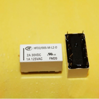 Электромагнитное реле 5V HFD2-005-M-L2-D (HFD2/005-M-L2-D)