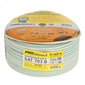 Кабель коаксиальный PROCONNECT SAT703B (75Ohm) медь