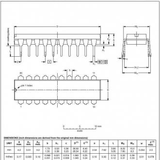 Логика IN74HC533AN (КР1564ИР40)