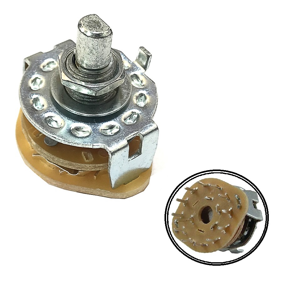 Переключатель галетный на плату SR25-1-1-12