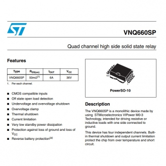 Микросхемы питания VNQ660SP