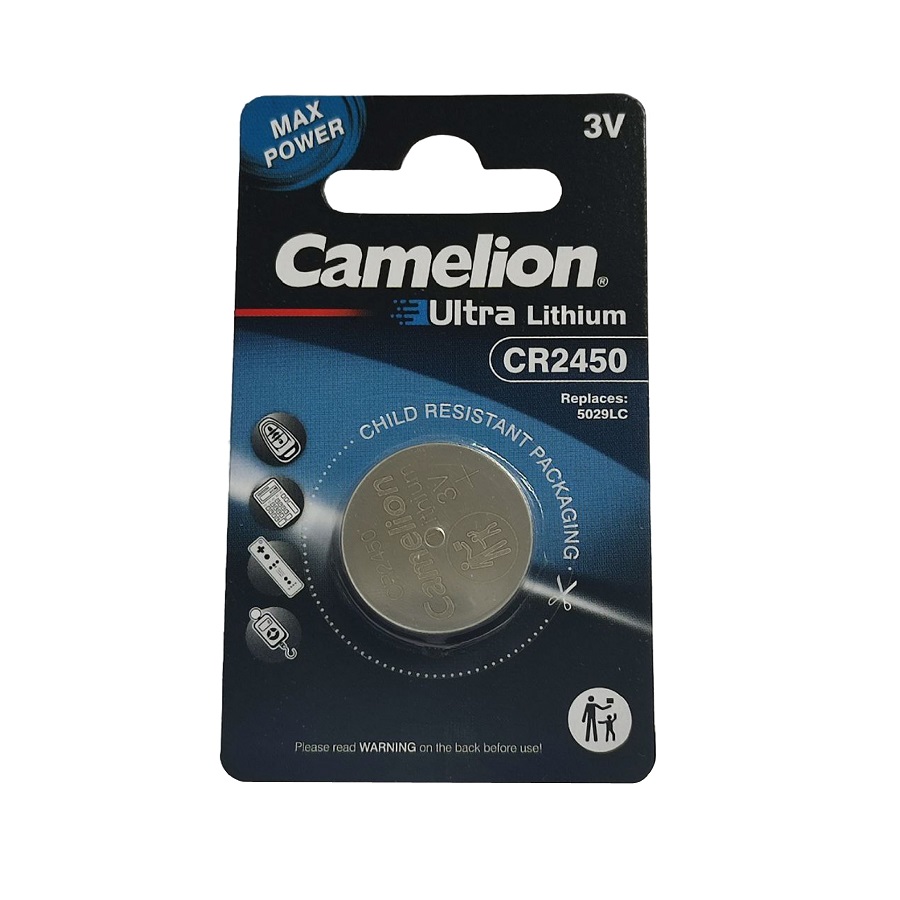 Батарейка CR2450 CR2450-BP1 5029LC Camelion 3V