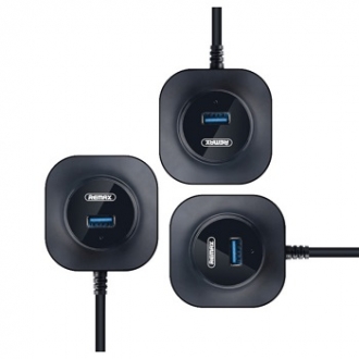 USB концентратор REMAX HIGH SPEED HUB RU-U8 черный