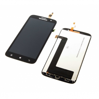 Дисплей Lenovo A859 в сборе с тачскрином Черный