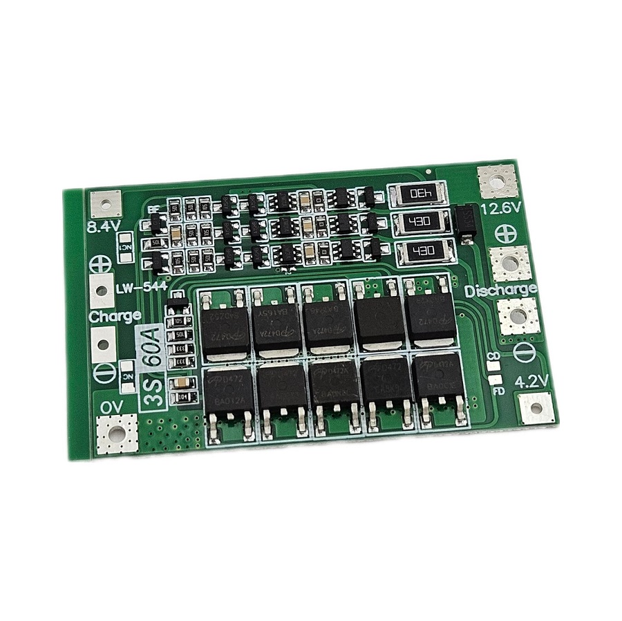 Плата балансир 3S 60A Li-ion 18650 BMS PCM