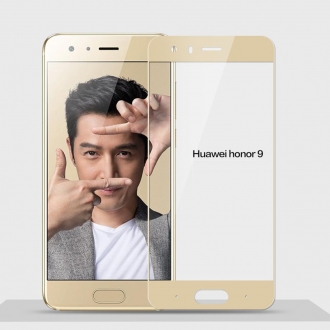 Защитное стекло "Полное покрытие" Huawei Honor 9 Золото