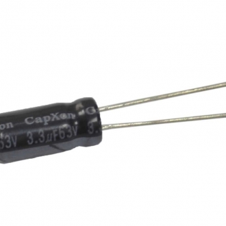 Конденсатор: 3.3 UF 63V 105*C