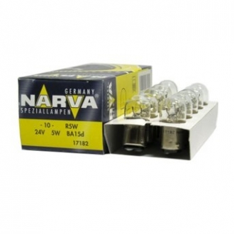 Лампа накаливания Narva R5W 24V 5W BA15d
