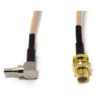 Антенный адаптер (пигтейл) SMA (мама) гнездо - CRC9/TS5