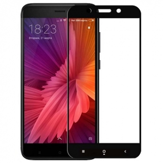 Защитное стекло для Xiaomi Redmi Note 4X 5D Черное