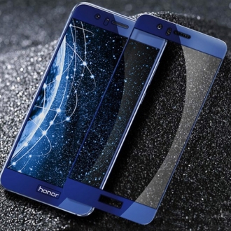 Защитное стекло "Полное покрытие" Huawei Honor 8 Lite Синее