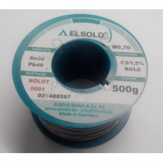 Припой Elsold Sn60 Pb40 C3 rolo 1.5% 1mm 500g