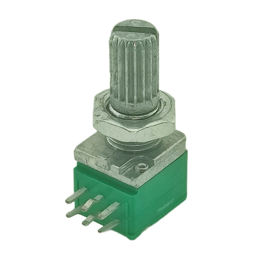 Резистор переменный стерео без выключателя 11х9,5мм 50k