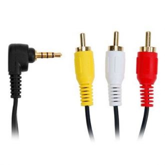 Шнур 3.5 угловой to 3RCA 1.5m - изображение 1