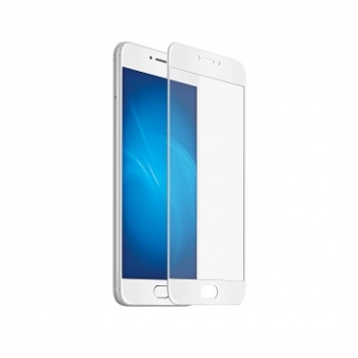 Защитное стекло "Полное покрытие" Meizu M6s Белое