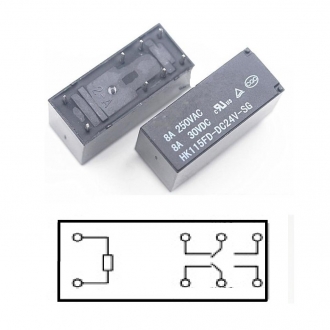 Электромагнитное реле 24V HK115FD-DC24V-SG