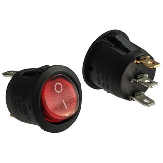 KCD1-2 on-off красная подсветка 220v