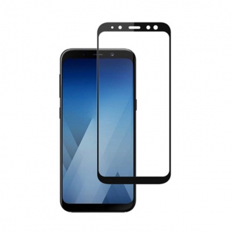 Защитное стекло "Полное покрытие" Samsung A530F (A8 2018) Черное