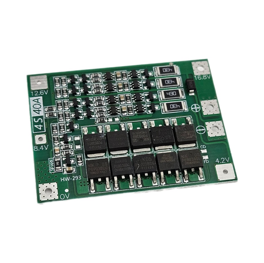 Плата балансир 4S 40A 14.8V Li-ion 18650 BMS PCM