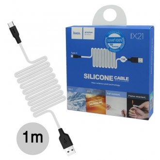 USB кабель HOCO X21 type-c красный/черный, белый/черный