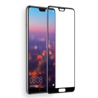Защитное стекло "Премиум" для Huawei P20 Lite Черное
