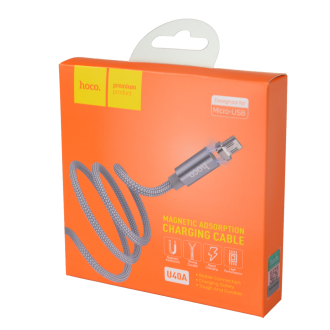 USB кабель HOCO micro U40A Серый ( 1М, 2А )