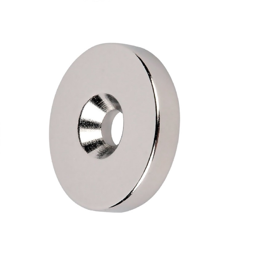 Неодимовый магнит кольцо 25х3мм с зенковкой 4,5/7,5мм