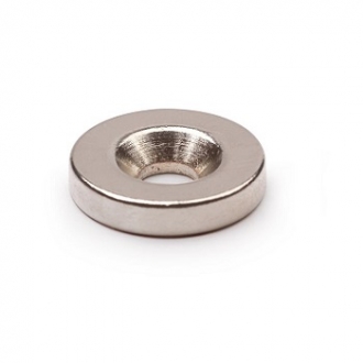 Неодимовый магнит кольцо 15х3мм с зенковкой 3.5/7мм