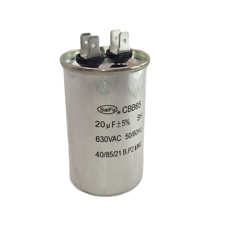Конденсатор пусковой CBB65 20uF 630V (SAIFU)