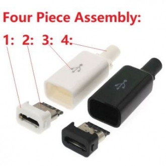 USB/Micro разборный 5pin (мама)
