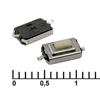 Тактовая SMD кнопка для пульта гаражных ворот шлагбаума (6x3x2.5)