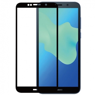 Защитное стекло "Полное покрытие" для Huawei Y5 2018/Y5 Prime 2018/Y5 Lite 2018/Honor 7A Черное